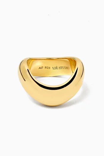The Ivalo Ring in 18kt Gold-plated Sterling Silver