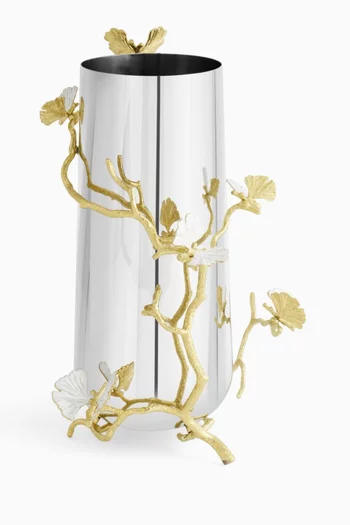 Butterfly Ginkgo Vase