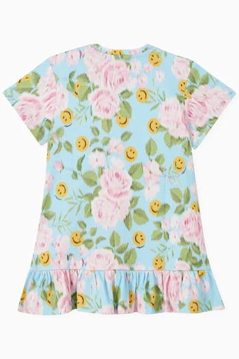 Ruffle T-shirt Dress in Cotton