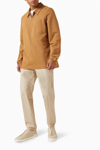 Half-zip Sweatshirt in Cotton Blend