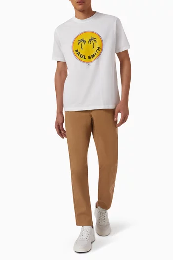 Palm Trees Logo T-shirt in Organic Cotton