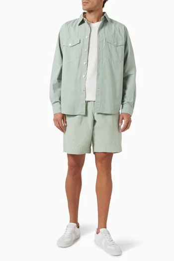 Straight Shorts in Cotton