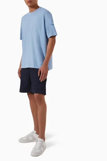 Happy Logo-embroidered T-shirt in Organic Cotton