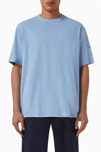 Happy Logo-embroidered T-shirt in Organic Cotton
