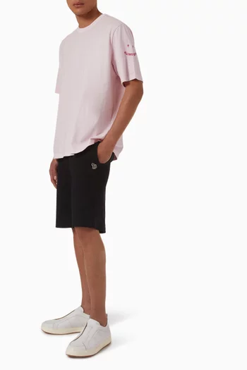 Happy Logo-embroidered T-shirt in Organic Cotton