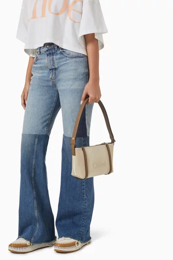Chloé Logo Shoulder Bag in Canvas