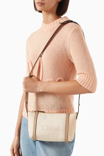 Chloé Logo Shoulder Bag in Canvas