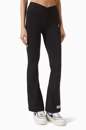 Flared Front Split Leggings in Softskin