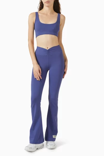 Flared Front Split Leggings in Softskin