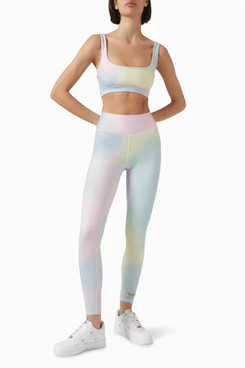 Candyfloss-print High-waist 24" Leggings