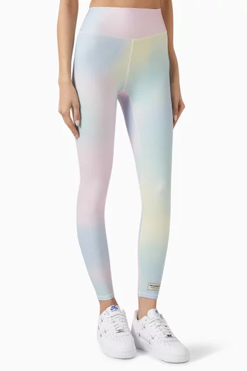 Candyfloss-print High-waist 24" Leggings