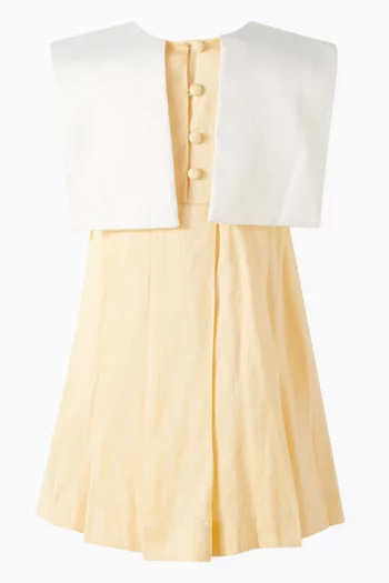 Star-applique Dress in Silk