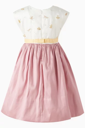 Migina Embellished Dress in Silk-blend