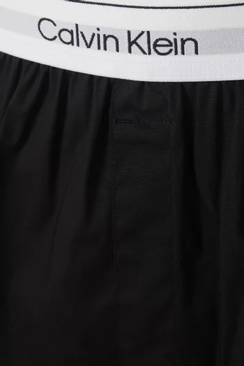 Logo Boxers in Stretch Cotton, Set of 3