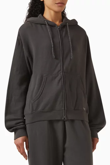 Daily Zip Hoodie in Cotton-blend