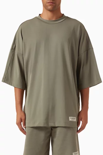 Back-print Super Oversized T-shirt in Recycled Softskin