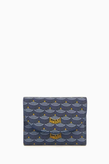 Faurever Tri-fold Wallet in Scale Canvas