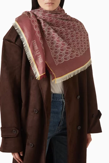 Armure Shawl in Silk-cotton