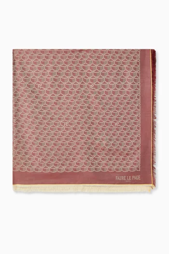 Armure Shawl in Silk-cotton