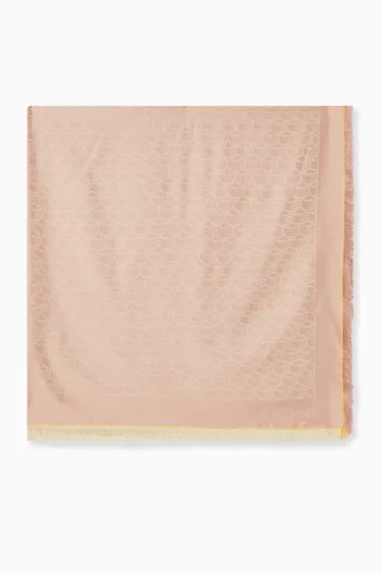 Armure Shawl in Silk-cotton