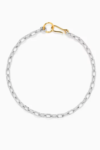 Fara Necklace in 14kt Gold & Platinum-plated Brass