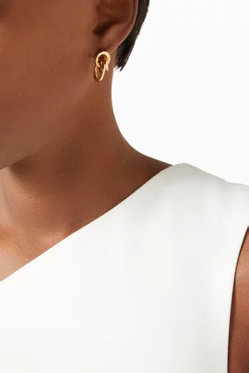 Aria Earrings in 14kt Gold-plated Brass