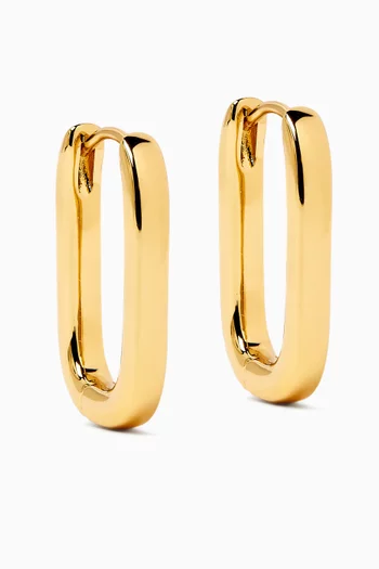 Fissa Hoops in 14kt Gold-plated Brass