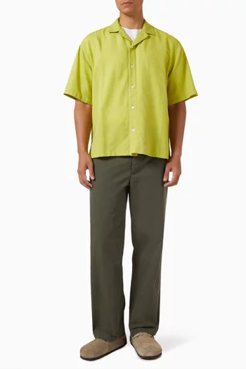 Camp Jacquard Shirt in Silk