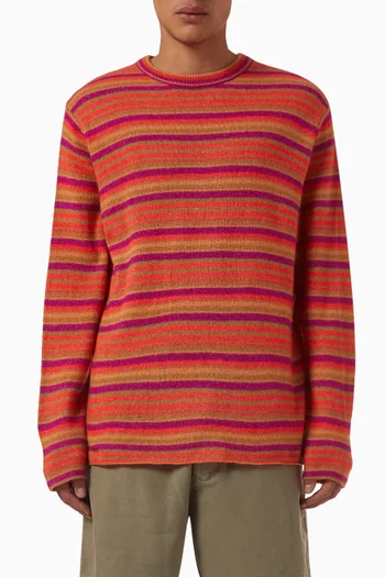 Planar Stripe Sweater in Cashmere-blend