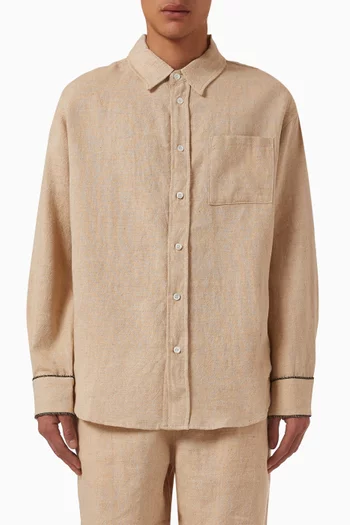 Button-up Shirt in Chambray
