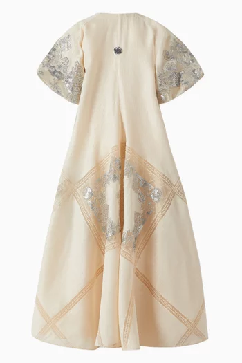 Sequin-embellished Lace Kaftan