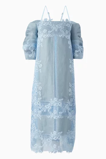 Off-shoulder Lace Kaftan