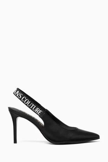 Scarlett Slingback Pumps in Leather