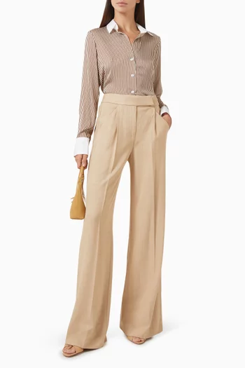 Marbeau Wide-leg Pants in Stretch Viscose