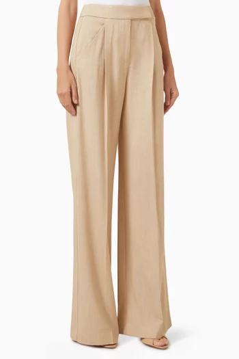 Marbeau Wide-leg Pants in Stretch Viscose