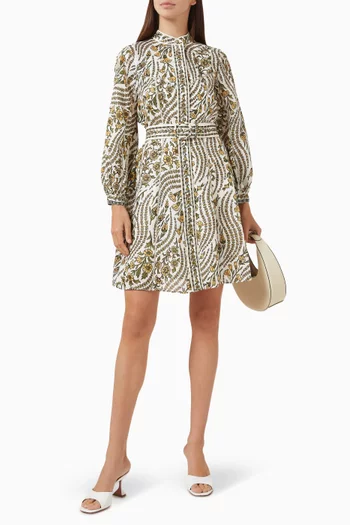 Nolan Mini Dress in Linen