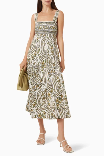 Rye Midi Dress in Linen