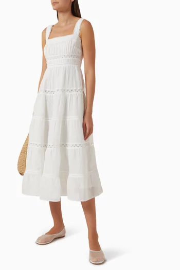 Lucien Midi Dress in Ramie