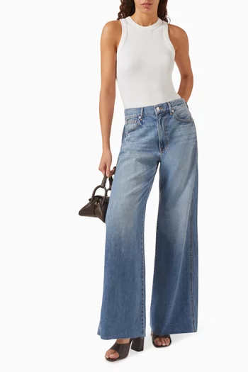 Kasey Wide-Leg Jeans in Denim