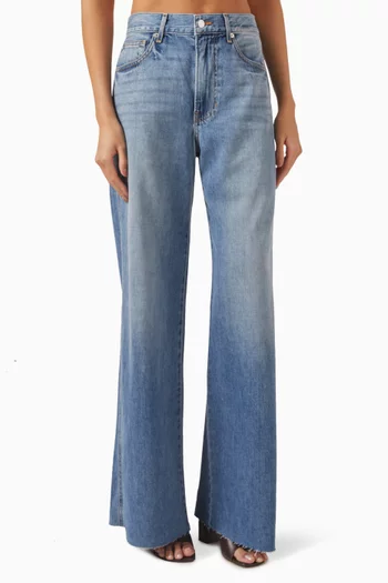 Kasey Wide-Leg Jeans in Denim