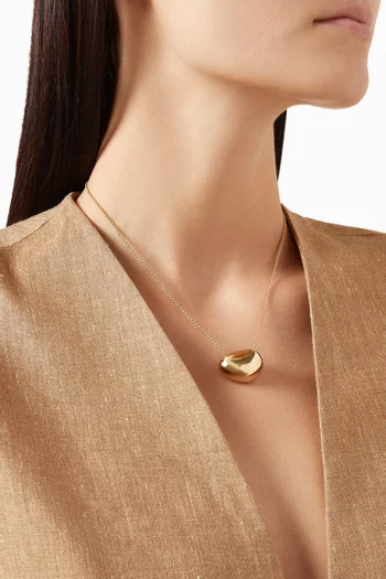 Pebble Necklace in 14kt Gold Vermeil Sterling Silver