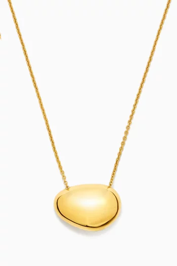 Pebble Necklace in 14kt Gold Vermeil Sterling Silver