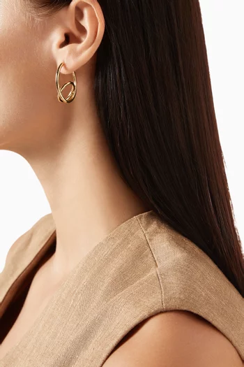 Spiralis Hoop Earrings in 14kt Gold Vermeil Sterling Silver