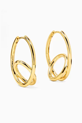 Spiralis Hoop Earrings in 14kt Gold Vermeil Sterling Silver