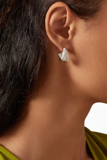 Wave Earrings in Sterling Silver