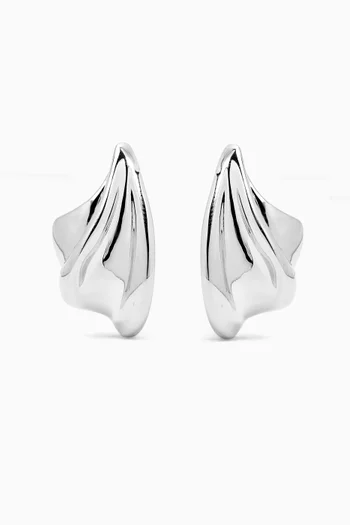 Wave Earrings in Sterling Silver