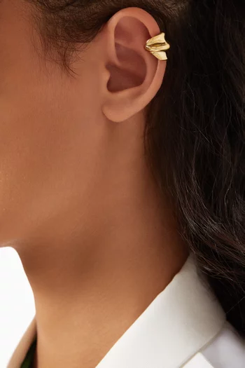 Wave Single Ear Cuff in 14kt Gold Vermeil