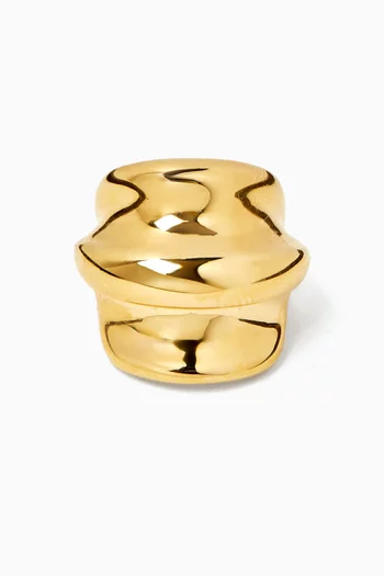 Wave Single Ear Cuff in 14kt Gold Vermeil