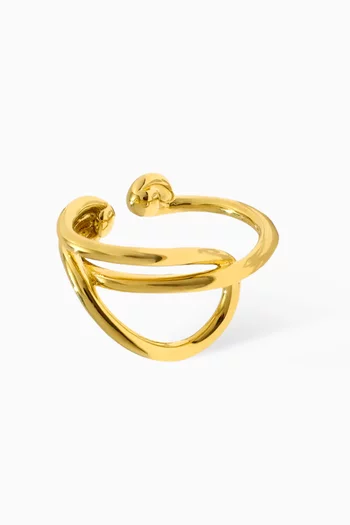 Lower Lobe Single Ear Cuff in 14kt Gold Vermeil Sterling Silver