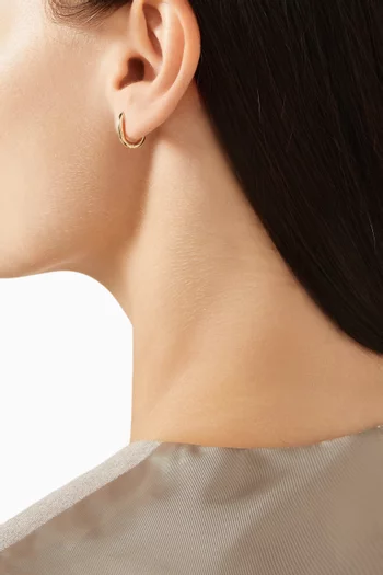 Small Paperclip Single Earring in 14kt Gold Vermeil Sterling Silver
